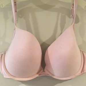 Cacique 42D soft pink cotton underwire push up bra